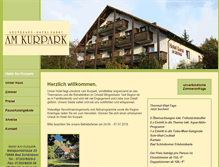 Tablet Screenshot of hotel-am-kurpark-bs.de